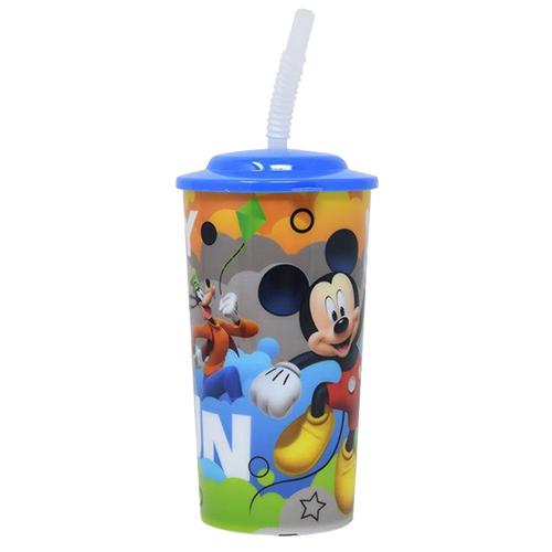 ミッキー ストロー付き プラスチック タンブラー 16oz. (470ml) 19094