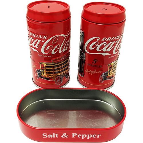 コカ・コーラ ソルト ＆ ペッパー キャディ 缶 19150 コーラ キッチン 調味料入れ テーブルウェア インテリア Coca cola グッズ インポート 輸入 |  | 01