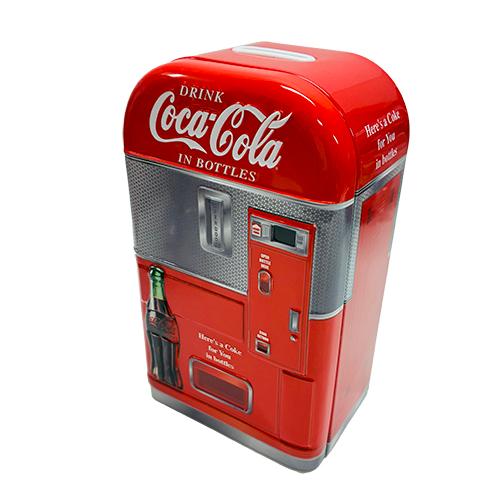 コカ・コーラ 自販機型 貯金箱 ( Red×Gray ) 19151b コーラ ちょきんばこ 缶 ブリキ tin インテリア Coca cola グッズ インポート 輸入 | 