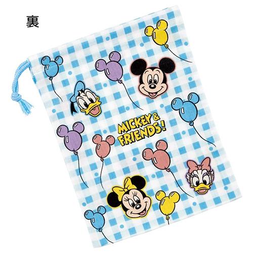 ミッキー コップ巾着 フレンズ風船 19182 巾着袋 コップ袋 ディズニー ミッキーマウス ミニーマウス ドナルドダック デイジー | スケーター | 01