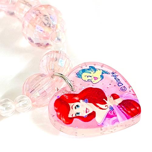アリエル パステル ビーズブレスレット NEW  ( ハートチャーム ) 19270 ピンク ブレス アクセ グッズ キャラクター 子供 女の子 かわいい HXS2P002-1 |  | 02