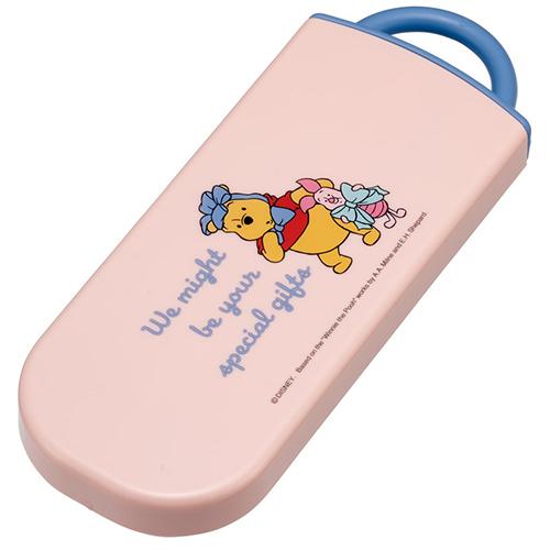 くまのプーさん カトラリー トリオセット プーコスチューム 19274 スプーン フォーク 箸 はし お箸 ケース付き お弁当 ランチ グッズ 女の子 | スケーター | 03