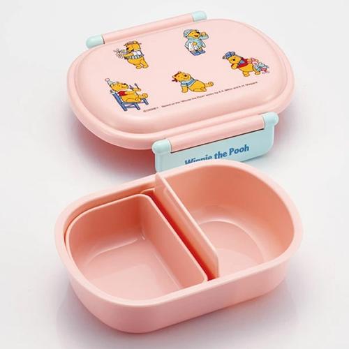 くまのプーさん 弁当箱 抗菌 ふわっと タイト ランチボックス 小判型 360ml プーコスチューム 19276 お弁当箱 ランチボックス お弁当 女の子 | スケーター | 01