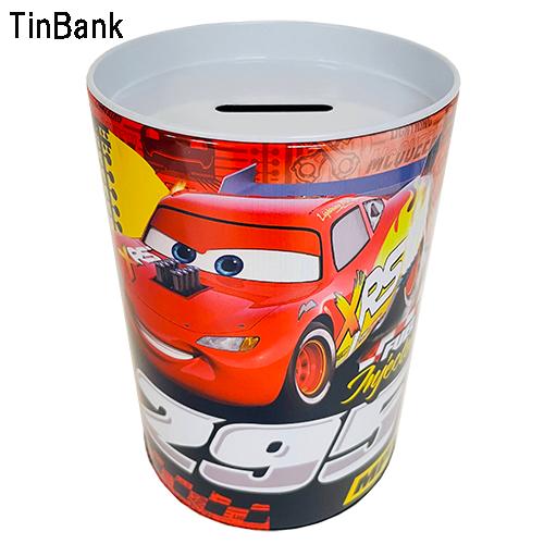 カーズ 缶 貯金箱 ( レッド ) 19291a CARS ちょきんばこ バンク