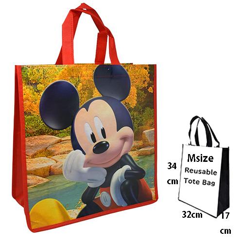 ミッキー ショッパー バッグ M （ 背景 自然 ) 19309 エコバッグ