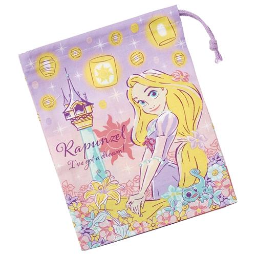 ラプンツェル コップ袋  ( 25 ) 19355 巾着 コップ巾着 コップ入れ 入園 入学 ディズニー 塔の上のラプンツェル 綿 洗い替え 日本製 689314 | スケーター
