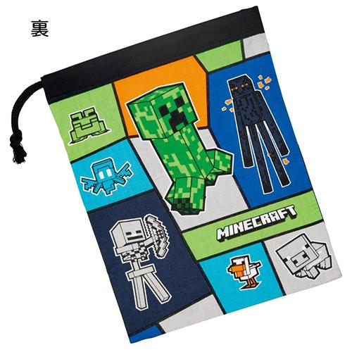 マインクラフト コップ巾着 ( 25 ) 19455 巾着 きんちゃく 綿 お弁当 ランチ 子ども こども キッズ マイクラ Minecraft キャラクター グッズ | スケーター | 01