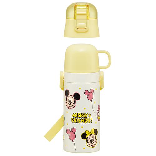 スケーター ミッキー＆フレンズ 風船 2way ステンレス ボトル 400ml