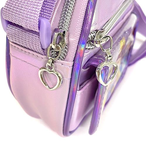 ディズニープリンセス おにぎり ショルダーバッグ ( 仲良く5プリ ) 19543 パープル ポシェット 女の子 キッズ 子ども 斜め掛け ラプンツェル ベル HRP4206 |  | 05