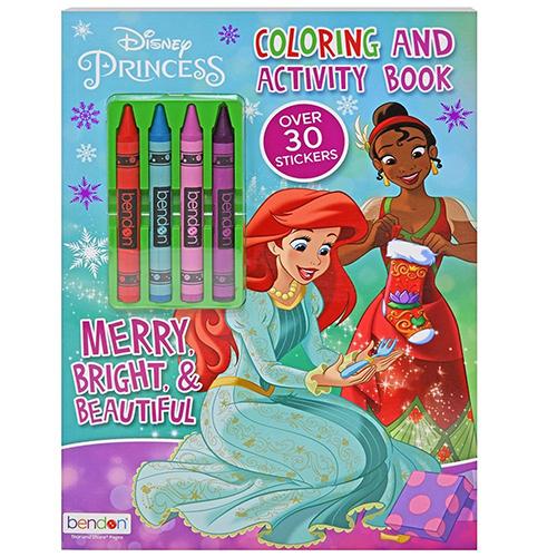 ディズニープリンセス ぬりえ ＆ アクティビティー ブック クレヨン 4