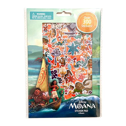モアナ ステッカー ブック 4シート OVER300 19637 シール ステッカー ぷくぷくシール モアナと伝説の海 グッズ 文房具 文具 インポート USA 716791MOA | 