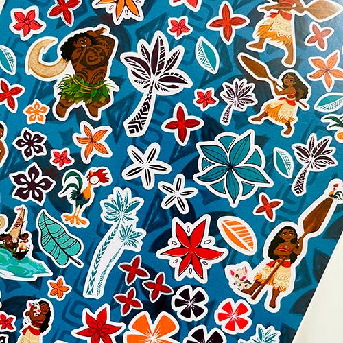 モアナ ステッカー ブック 4シート OVER300 19637 シール ステッカー ぷくぷくシール モアナと伝説の海 グッズ 文房具 文具 インポート USA 716791MOA |  | 08