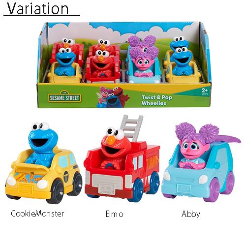 セサミストリート ツイスト＆ポップ トイカー ( Elmo エルモ ) 19691a