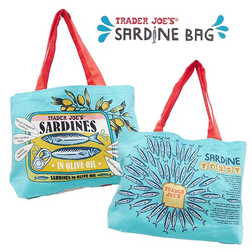 トレーダージョーズ トート エコバッグ コットン ( Sardine ) 19718 トレジョ バッグ サーディン 布 トートバッグ USA インポート Trader Joe's | 