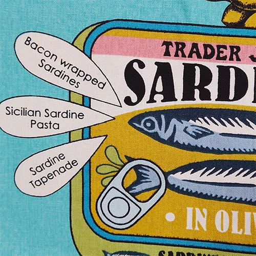 トレーダージョーズ トート エコバッグ コットン ( Sardine ) 19718 トレジョ バッグ サーディン 布 トートバッグ USA インポート Trader Joe's |  | 05