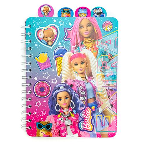 バービー インデックス付き　リングノート ( ＥＸＴＲＡ ) 19727 Barbie グッズ ステーショナリー 文房具 文具 ノート インデックス 仕切り 日記帳 メモ 輸入 | 