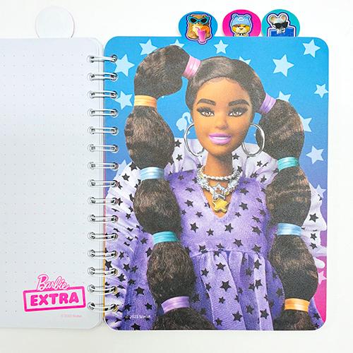 バービー インデックス付き　リングノート ( ＥＸＴＲＡ ) 19727 Barbie グッズ ステーショナリー 文房具 文具 ノート インデックス 仕切り 日記帳 メモ 輸入 |  | 03