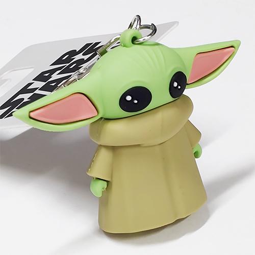 スターウォーズ マンダロリアン 3D ラバーキーチェーン ( グローグー