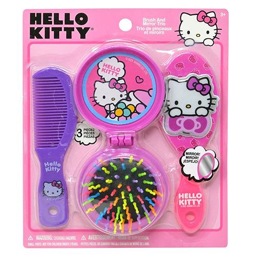 ハローキティ ヘアブラシ & ミラー 3点 19764 キティちゃん グッズ