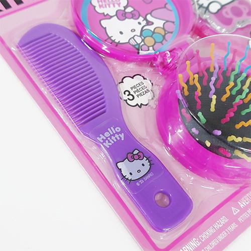 ハローキティ ヘアブラシ & ミラー 3点 19764 キティちゃん グッズ
