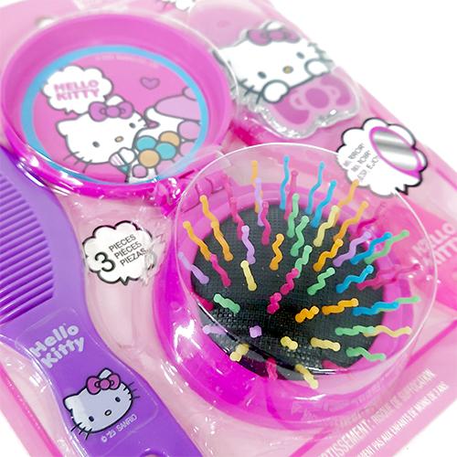 ハローキティ ヘアブラシ & ミラー 3点 19764 キティちゃん グッズ