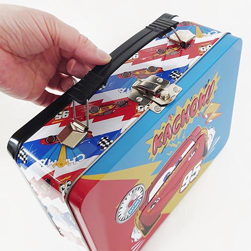 カーズ ライトニングマックィーン 缶 トランクケース 9” エンボス