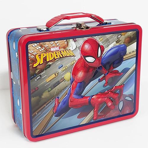 スパイダーマン 缶 トランク ( ビル ) 19837a 小物入れ ケース 箱 BOX