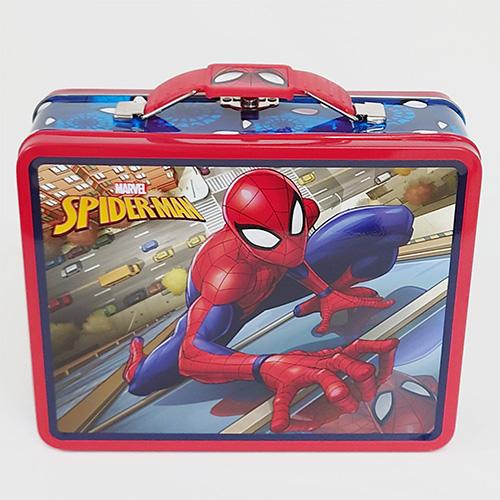スパイダーマン 缶 トランク ( ビル ) 19837a 小物入れ ケース 箱 BOX