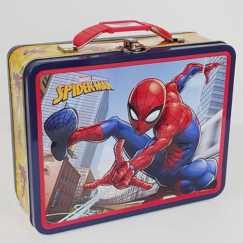 スパイダーマン 缶 トランク ( トレイン ) 19837b 小物入れ ケース 箱
