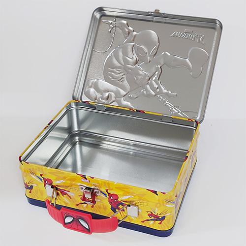 スパイダーマン 缶 トランク ( トレイン ) 19837b 小物入れ ケース 箱