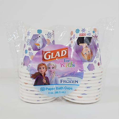 アナと雪の女王 ペーパーバスカップ 3oz. / 88.5ｍL 20個 GLAD 19906 ペーパーカップ 紙コップ カップ コップ 使い捨て 小さい ミニ アナ雪 輸入品 インポート |  | 01