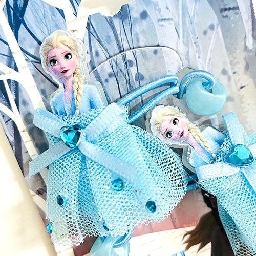 アナと雪の女王 2 ドレス 2P ヘアゴム ( エルサ 水色 ) 20000 アナ雪