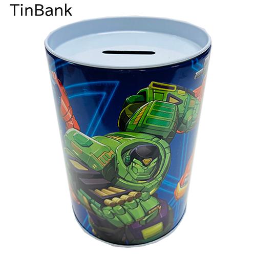 アベンジャーズ 貯金箱 ( ブルー 3ヒーロー ) 20072c ちょきんばこ バンク 缶 AVENGERS MECH STRIKE saving bank MARVEL マーベル ヒーロー グッズ インポート | 