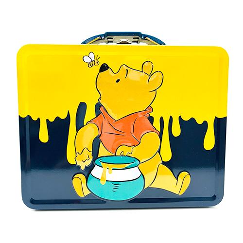 くまのプーさん ティン ボックス ( イエロー × ブラック ) 20092a トランク バッグ 缶 プーさん ディズニー キャラクター グッズ 雑貨 輸入品 Tin Box | 