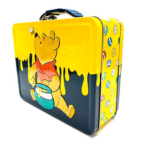 くまのプーさん ティン ボックス ( イエロー × ブラック ) 20092a トランク バッグ 缶 プーさん ディズニー キャラクター グッズ 雑貨 輸入品 Tin Box |  | 01