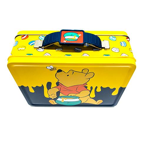 くまのプーさん ティン ボックス ( イエロー × ブラック ) 20092a トランク バッグ 缶 プーさん ディズニー キャラクター グッズ 雑貨 輸入品 Tin Box |  | 03