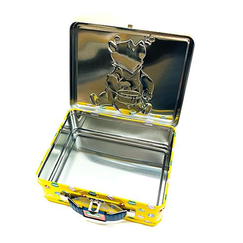 くまのプーさん ティン ボックス ( イエロー × ブラック ) 20092a トランク バッグ 缶 プーさん ディズニー キャラクター グッズ 雑貨 輸入品 Tin Box |  | 04
