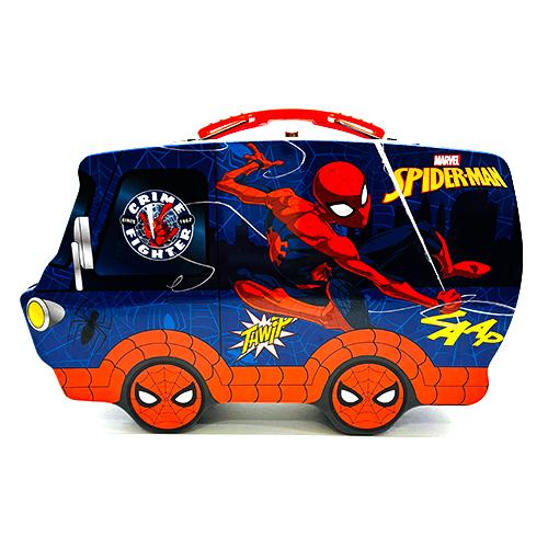 スパイダーマン トラック型 ティン ボックス 20097 缶 トランク 車