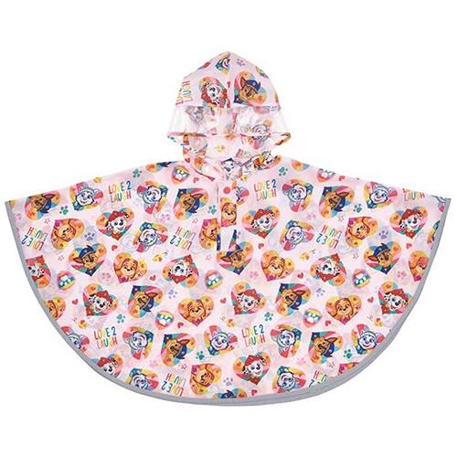 パウパトロール キッズ レインポンチョ 雨具 90cm （ レスキュー ピンク ） 20116 ポンチョ かっぱ 反射テープ付き 収納袋付き パウパト PAWPATROL 684081 | スケーター