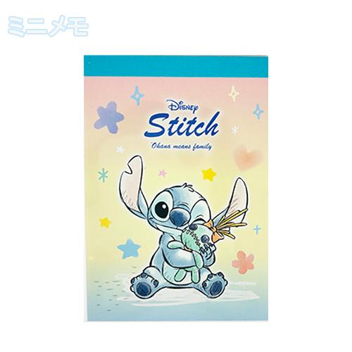 スティッチ メモ ミニ 水彩 20133 メモ帳 ミニメモ 紙 キャラクター Disney リロ＆スティッチ Stitch 文具 文房具 S2848368 | 