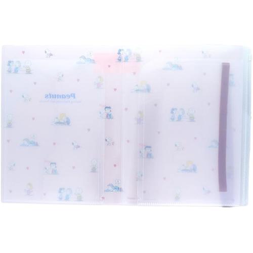 スヌーピー ゴムバンド付 A4 クリアファイル ( フレンズ ) 20160 ファイル 5ポケット ファスナーポケット 文房具 文具 SNOOPY PEANUTS |  | 01