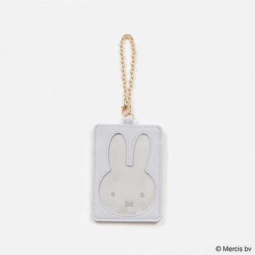 ミッフィー PEEK カード ＆ パスケース ( グレー ) 20261 MIFFY グッズ 定期入れ ICケース ストラップ付 かわいい キャラクター グッズ 雑貨 | 
