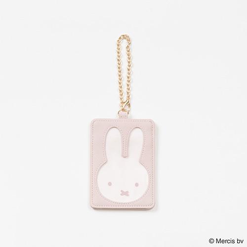 ミッフィー PEEK カード ＆ パスケース ( ピンク ) 20262 MIFFY グッズ 定期入れ ICケース ストラップ付 かわいい キャラクター グッズ 雑貨