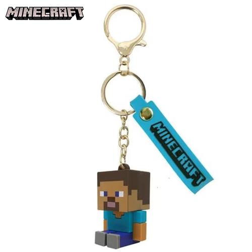 マインクラフト マスコット キーホルダー ( スティーブ ) 20280 マイクラ グッズ Minecraft ゲーム キャラクター Steve Mob 立体 フィギュア MCT-MA-ST | 