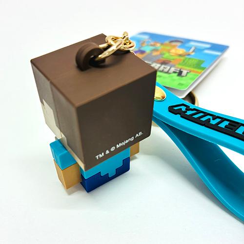 マインクラフト マスコット キーホルダー ( スティーブ ) 20280 マイクラ グッズ Minecraft ゲーム キャラクター Steve Mob 立体 フィギュア MCT-MA-ST |  | 01