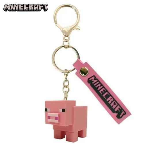 マインクラフト マスコット キーホルダー ( ブタ ) 20282 マイクラ グッズ Minecraft ゲーム キャラクター ぶた Mob 立体 フィギュア MCT-MA-BU | 