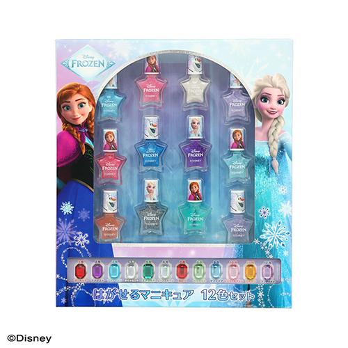 はがせる マニキュア 12色 セット ( アナと雪の女王 ) 20288 Disney Frozen アナ雪 おもちゃ ネイル はがせる マニキュア キッズコスメ おしゃれ 女の子 子供用 | 