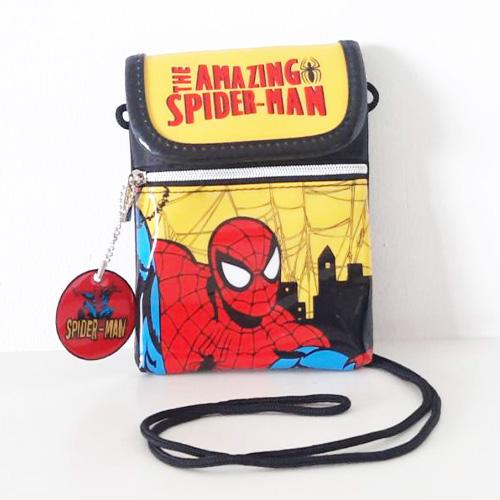 つ*ん様 NEIGHBORHOOD スパイダー ショルダーバッグ ポーチ 小物セ スパイダーマン ショルダーミニポーチ ( ブラック＆イエロー ) 20305