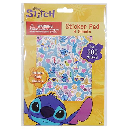 スティッチ ステッカーパッド 4シート パフ入り OVER300 20456 Lilo＆Stitch Disney シール ぷくぷく パフ 立体シール ご褒美シール 輸入品 インポート |  | 01