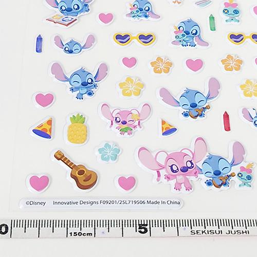 スティッチ ステッカーパッド 4シート パフ入り OVER300 20456 Lilo＆Stitch Disney シール ぷくぷく パフ 立体シール ご褒美シール 輸入品 インポート |  | 03